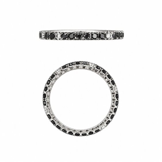 Anneau Salvatore Arzani Femme in Or blanc Diamante Black 0.72 Ct 201-ALR2BBN.1 - 201-ALR2BBN.1